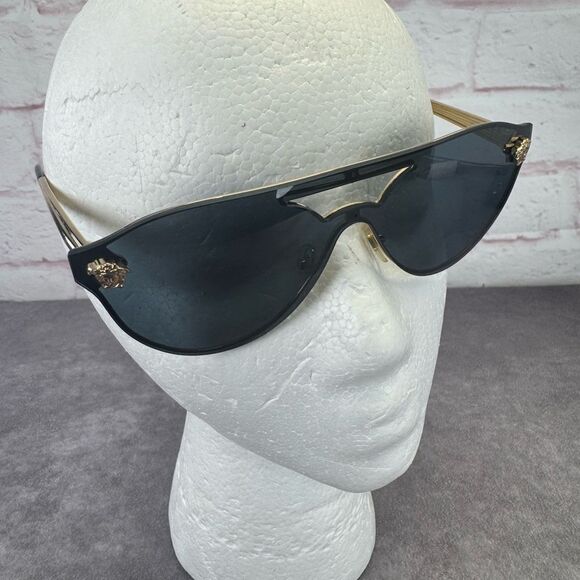 Versace Accessories - Versace VE2161 Gold/Grey Aviator Sunglasses